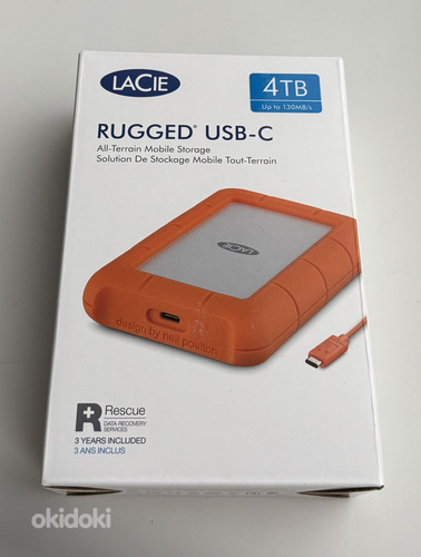 LaCie Rugged USB-C 4TB , Orange