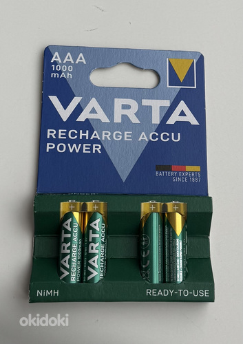 Varta AAA 1000mAh Recharge Accu Power 4tk
