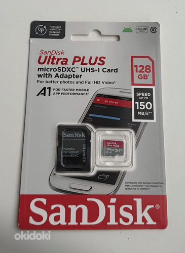Sandisk Ultra PLUS microSDXC 128GB 150MB/s UHS-I Card