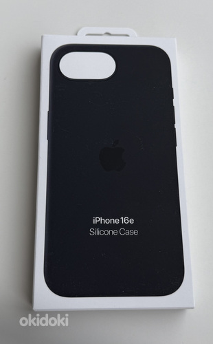Apple iPhone 16e Silicone Case , Black / Winter Blue