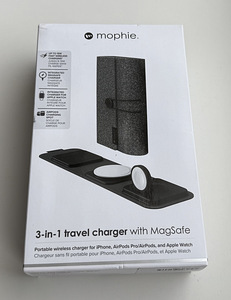 Mophie 3in1 Travel Charger with Magsafe , Black