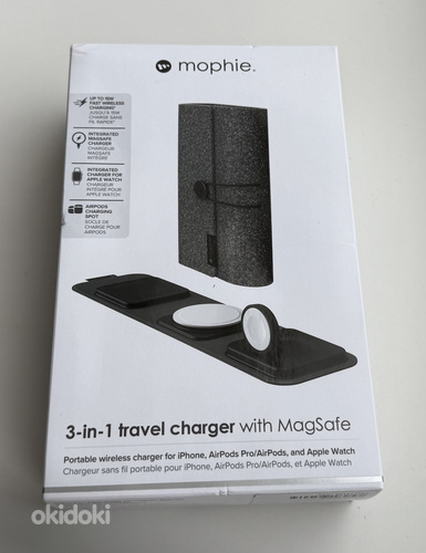 Mophie 3in1 Travel Charger with Magsafe , Black
