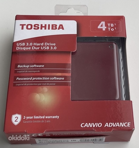 Toshiba Canvio Advance 4TB USB 3.0 , Red