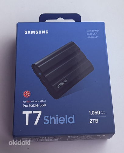 Samsung T7 Shield 2TB USB-C 3.2 (Gen 2) , Black