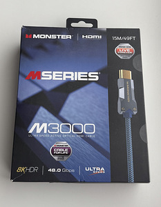 Monster Cable HDMI 2.1 M3000 UHD 8K , 15m  			