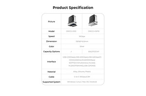 ORICO MiniDock Vertical Mac Mini M4 Dock Stand (4 foto / 10)