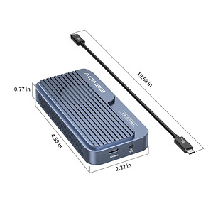 Acasis 80Gbps M.2 NVMe SSD Enclosure with Thunderbolt 5 (8 foto / 10)