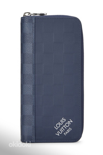 Louis Vuitton Navy Damier Infini Zippy Vertical Wallet