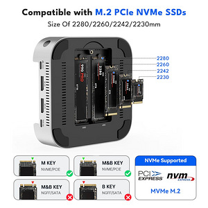 Acasis 40Gbps Mac mini M4 Dock & Dual-Bay SSD Enclosure (4 foto / 8)
