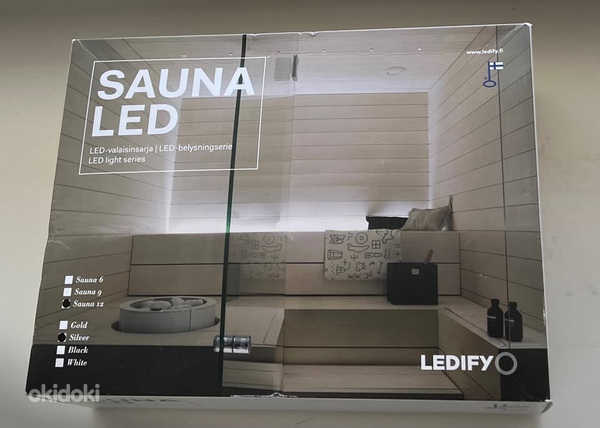 Sauna LED light series Sauna 12 Black / Silver