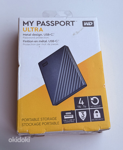 Western Digital WD My Passport Ultra 4TB USB-C , Blue