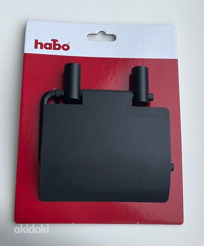 Habo Toilet paper holder Silver / Black