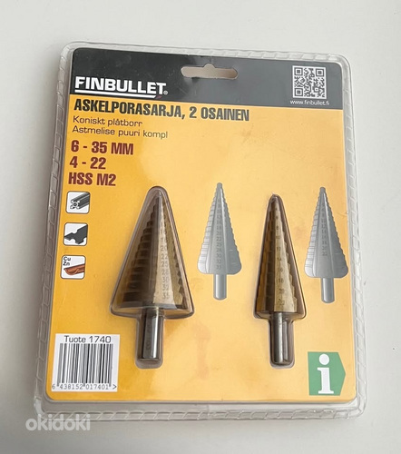 Finbullet Step drill set 2 parts M2