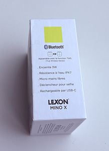 Lexon Mino X Floating Bluetooth speaker Yellow / Black (3 фото из 10)