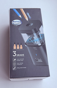 Deli Automatic Electric Pencil Sharpener 71203 , White/Gray (7 foto / 8)