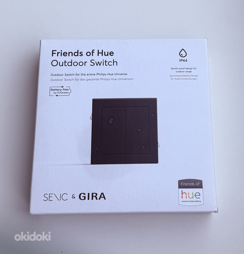 Senic Friends of Hue Outdoor Switch , Black