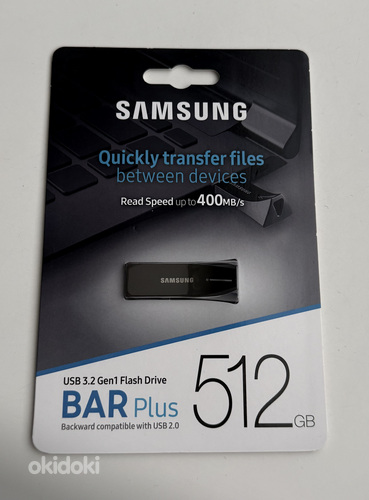 Samsung BAR Plus USB 3.1 512 GB , Gray