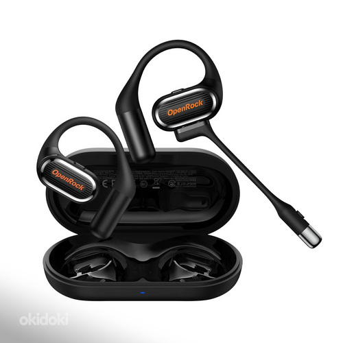 OpenRock Link 20 Open-Ear Headset with Magnetic Mic , Black