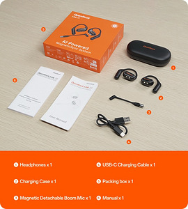 OpenRock Link 20 Open-Ear Headset with Magnetic Mic , Black (10 foto / 10)