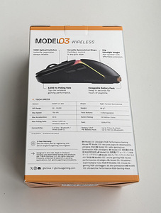 Glorious Model O3 Wireless Gaming Mouse , Black (2 foto / 5)