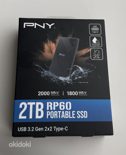 PNY Portable SSD 2TB RP60 USB 3.2 Gen 2x2 Type-C