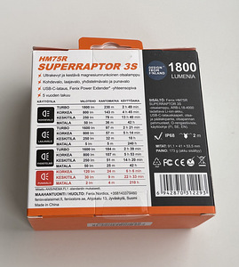 Fenix HM75R SUPERRAPTOR 3S Headlamp , 1800 lm (2 foto / 5)