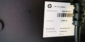 Hp 27o monitor (3 foto / 4)