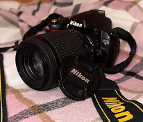 Nikon D60 peegelkaamera + 55-200mm VR objektiiv.