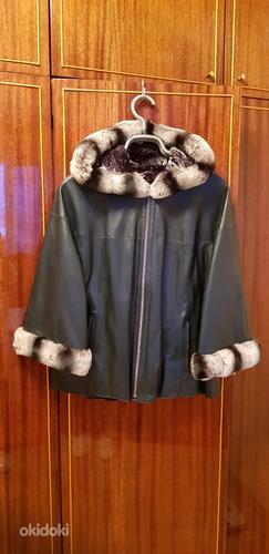 Кожаная куртка двусторонняя рфзмер L-XL (фото #1)
