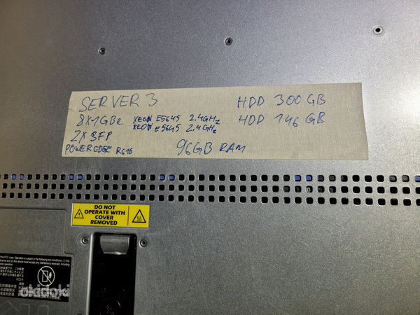 SERVER 3 Rack 1U Dell Poweredge R610 96GB 2x Xeon E5645 (foto #8)
