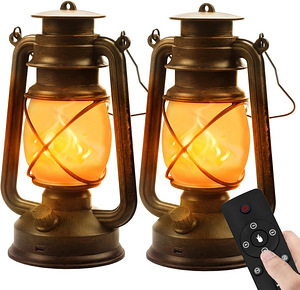 LED Vintage Laternad 2tk akutoitega + pult