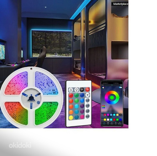 LED-valgusriba 5-20M 24 nupugaga IR-kaugjuhtimispult, APP