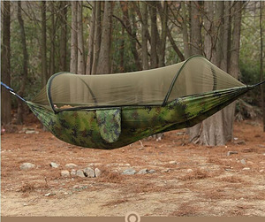 Hammok 260 x 140cm Kamuflaaž, Militaar roheline (1 foto / 6)