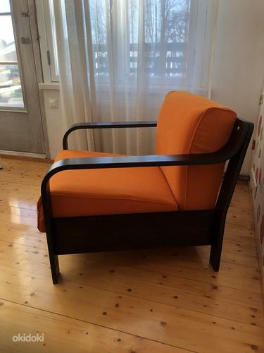 Большое восстановленное кресло в стиле ретро (фото #2)
