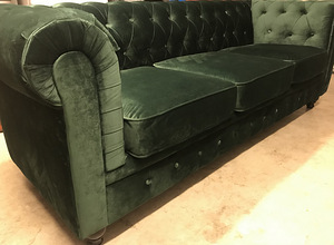 Diivan Chesterfield roheline (2 foto / 4)