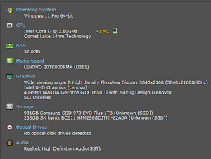Lenovo Thinkpad X1 Extreme Gen 3, 4K, 32GB RAM (5 foto / 6)