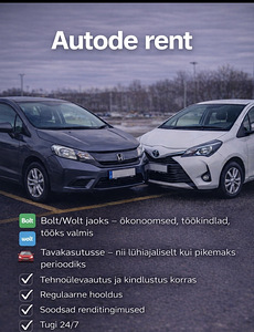 Auto rent Bolt food / Wolt jaoks (1 foto / 2)