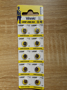 Kellapatareid L626F LR66 AG4 komplekt (3 foto / 3)