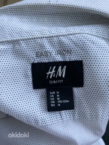 Рубашка в крапинку (мужская) H&M (фото #3)