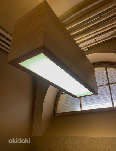 Светодиодные деревянные потолочные светильники (фото #3)