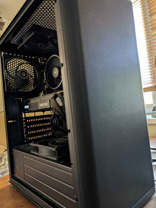 Чёрный игровой компьютер (Ryzen 5 3600, GTX 1080, 16GB DDR4)