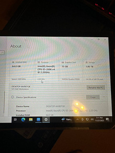 HP Z440 - 64 GB RAM, Xeon 22C, Quadro P5000 (3 foto / 7)