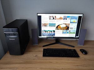 Lauaarvuti Lenovo H50-50 i5 komplekt klaviatuur hiir monitor