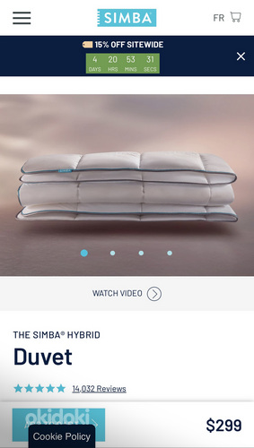THE SIMBA® HYBRID Duvet blanket, одеяло, tekk (фото #4)