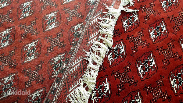 Шикарный туркменский ковёр ручной работы из Ирана (фото #1)