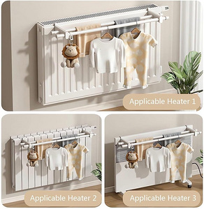 Towel Rail Heating Hanging 50 cm White (4 foto / 4)