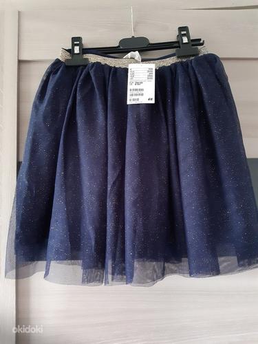 UUS!H&M темно-синяя юбка из тюля (фото #1)