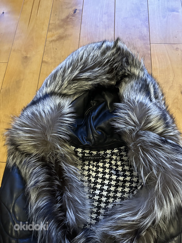 Кожаная куртка/пальто с натуральным мехом (фото #5)