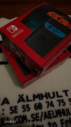 Nintendo Switch Неоновый красный синий (фото #2)