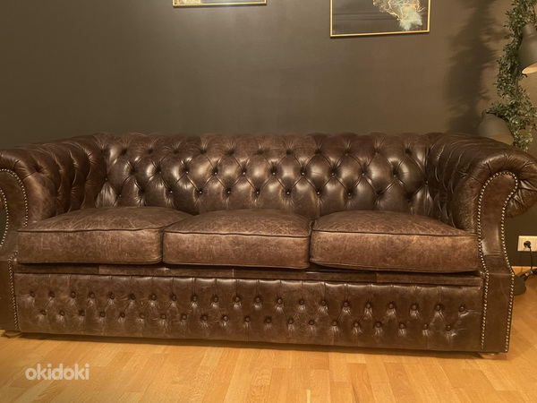 Nahk diivanid chesterfield 2 ja 3 istekohta